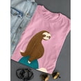 thumbnail image 3 of Image Conscious Hitchhiking Sloth T-Shirt Womens -Jay Fleck Designs, Female Regular Fit, 3 of 4