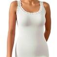 thumbnail image 6 of LNWUY Women's Spaghetti Strap Tank Tops Lace Trim Summer Fashion Scoop Neck Sleeveless Camisoles Going Out T-Shirts White XL, 6 of 7