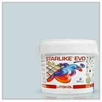 Starlike EVO Glamour Collection Epoxy Tile Grout - Azzurro Pastello FETI1003, 2.5 kg/5.5 lbs Indoor/Outdoor Tile Adhesive and Two-Part Epoxy Grout for Shower, Pool, Bathroom, or Kitchen Wall or Floor