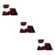 thumbnail image 2 of Injueey 3 piezas exquisitas alfombras de baño antideslizantes hechas a mano textura fuerte absorción de agua antideslizante rojo vino Type1 NO1, 2 of 6