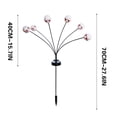 thumbnail image 3 of JWshufel LED Halloween Skull Light Solar Powered Outdoor Decoration Smart Light Control Weather Resistant Long Lasting Performance for Spooky Yard or Garden Display, 3 of 8