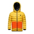 thumbnail image 4 of Hicidod Heated Jacket Kids Hooded Long Sleeve Thicken Winter Warm Heating Coat Fashion Solid Skiing Heated Clothing Rechargeable, 4 of 7
