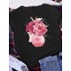 thumbnail image 3 of Brave Soul L-Camiseta blanca con letras Retro americanas para mujer, camiseta holgada de manga corta con cuello redondo, Top informal de talla grande de gran tamaño, 3 of 5