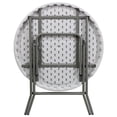 thumbnail image 2 of Mesa plegable redonda de plástico blanco de granito de 2,63 pies Flash Furniture  DAD-YCZ-80R-GW-GG, 2 of 2