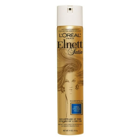 Loreal Elnett Satin Hairspray Extra Strong Hair Hold Spray - 11 Oz