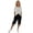 Black, variant on Girls' Capri Pants Wide Leg Casual Capris Sweatpants Loose Summer Kid Elastic Waist Cropped Trousers Solid 3/4 Length Jogger