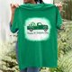 thumbnail image 2 of Blusa informal de manga corta con cuello redondo para mujer con estampado del día de San Patricio Pompotops hfajkhk127583, 2 of 4