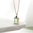 thumbnail image 4 of Gem Stone King 6.70 Ct Green Prasiolite Black Onyx 18K Rose Gold Plated Silver Pendant, 4 of 4