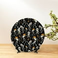 thumbnail image 6 of Sikiie Dancing Skeleton Party Bone China Decorative Plate Personality Ceramic Dinner Plate Crafts Decorative Ceramic Decorative Plate -7in, 6 of 6