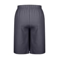 thumbnail image 6 of Felirenzacia Womens Casual Skorts High Waist Summer Linen Knee Lengh Shorts Solid Tennis Golf Beach Loose Trendy Skirt with Pockets,Dark Gray,XL, 6 of 9