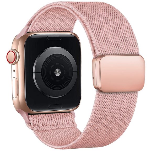 LEIXIUER Stretchy Braided Loop Compatible with Apple Watch Band iWatch Bands 41mm 40mm 38mm 49mm 45mm 44mm 42mm Men Women, Elastic Nylon Magnetic Clasp for iWatch Ultra Series 9 8 7 SE 6 5 4 3 2 1