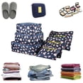 thumbnail image 4 of Travel Suitcase Organizer Bag Set, 6 Pack Packing Cubes for Clothes and Laundry, Portable Dustproof Storage Pouch Set for Business Trips, 4 of 7