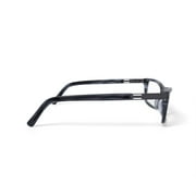 Phat Farm Mens HV703 Rectangular Prescription Eyeglasses with Case, Blue Stripe