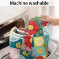 thumbnail image 5 of Pioneer Flower Floral Print Pattern Bathroom Rugs Mat, Non Slip Microfiber Bathroom Rug with Rubber Backing, Soft Mats for Bathroom Floor Tub Shower, 24"x60", 5 of 5