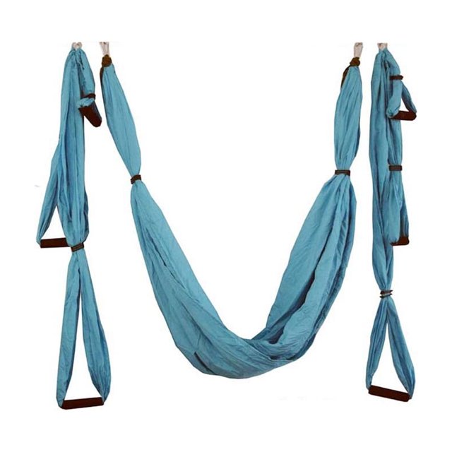 Full Set 6 Handles Anti-gravity Aerial Yoga Ceiling Hammock Flying Swing Trapeze Yoga Inversion Device Home GYM Hanging Belt