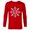 New Red, variant on Marvel Spider-Man Winter Holiday Snowflake Logo - Long Sleeve T-Shirt for Men - Customized-Athletic Heather