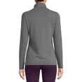thumbnail image 3 of Time And Tru Women's Knit Turtleneck Top, 3 of 5