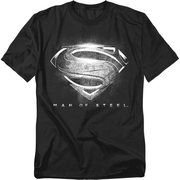 Man of Steel T-Shirt Contrast Symbol Unisex Graphic Tee For Men & Women Black 