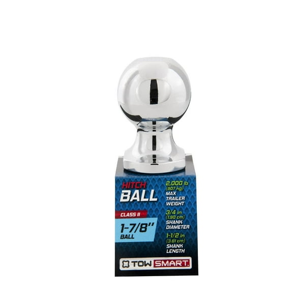 Classe I - boule d'attelage de 4,76 cm (1 7/8 po) x 1,9 cm (3/4 po) de diamètre de tige x 3,81 cm (1 1/2 po) de longueur de tige 907 kg (2 000 lb) boule d'attelage