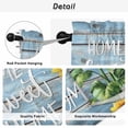 thumbnail image 5 of Spring Sunflower Kitchen Curtains, Bee Wooden Grain Country Rustic Light Filtering Window Curtain Panels, 2Pcs Rod Pocket Window Treatments Set for Living Room Bathroom Bedroom 42x63 Inches, 5 of 9