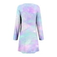 thumbnail image 5 of Jjayotai Womens Round Neck Long Sleeves A-line Casual Tshirt Dress, Tie Dye Swing Dresses Plus Size Multicolor-12 XL, 5 of 5