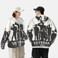 thumbnail image 4 of Gaeub Veterans Day Men's and Women's UPF 50+ Long-Sleeved Sun Protection Clothing, Fishing Shirt Long Sleeve Zip-XX-Large, 4 of 7
