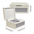 thumbnail image 3 of Retro CD Player Multifunctional Tray-type BT Cassette Record Player Audio Turntables High Fidelity Sound Quality USB Drive Playback Infrared Remote Control with 2 Built-in Speakers Wireless, 3 of 6