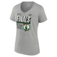 thumbnail image 2 of Women's Fanatics Steel Boston Celtics 2024 Eastern Conference Champions Locker Room Post Up Move V-Neck T-Shirt, 2 of 4