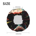 thumbnail image 6 of Kll Glitch Screaming Skull Pattern Shower Cap & Bath Cap For Women,Reversible Oversized Waterproof Shower Caps For All Hair Lengths,Elastic Reusable Bathing Hair Cap, 6 of 9