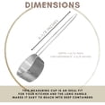 thumbnail image 4 of 1/3 Cup Stainless  Measuring Cup, Long 6" Wire Loop Handle and Pour Spout | Sturdy  80 ml | 80 cc | 3 oz | Single Cup for Wet and Dry Ingredients |  for use as 1/3 Cup   Scoop, 4 of 7