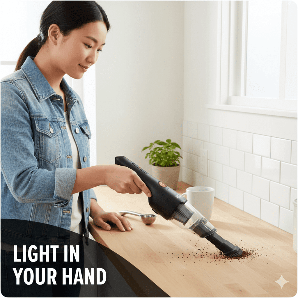 Dirt Devil Grab & Go+ 8V Cordless Hand Vacuum, Powerful and Lightweight, BD30100V, Black