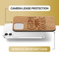 thumbnail image 6 of Case Yard Wooden Case Outside Soft TPU Silicone Slim Fit Shockproof Wood Phone Cover for Girls Boys Men and Women Supports Wireless Charging California Republic Bear Design case for iPhone-12-Mini, 6 of 7