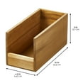 thumbnail image 3 of iDesign Acacia Wood Open-Front Pantry Bin - Set of 4 - Natural, 3 of 6