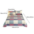 thumbnail image 3 of All Season Bedding Set 3PCS - Soft Microfiber Comforter & Pillowcases, Breathable Shrinkage & Fade Resistant, Classic Checkered Quilting, Twin/Full Size, Easy Care Machine Wash, 3 of 9