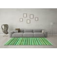 thumbnail image 3 of Ahgly Company Indoor Rectangle Abstract Turquoise Blue Modern Area Rugs, 7' x 10', 3 of 4