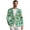 Coconut Tree Floral Design, variant on Polyester Suit Jacket for Casual Workwear, Slim Fit Solid Casual Sport Coats, Monstera Deliciosa Leaf