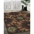 thumbnail image 3 of Ahgly Company Machine Washable Indoor Rectangle Transitional Black Brown Area Rugs, 8' x 12', 3 of 7