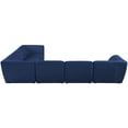 thumbnail image 3 of Meridian Furniture Miramar Navy Durable Linen Textured Modular Sectional, 3 of 8