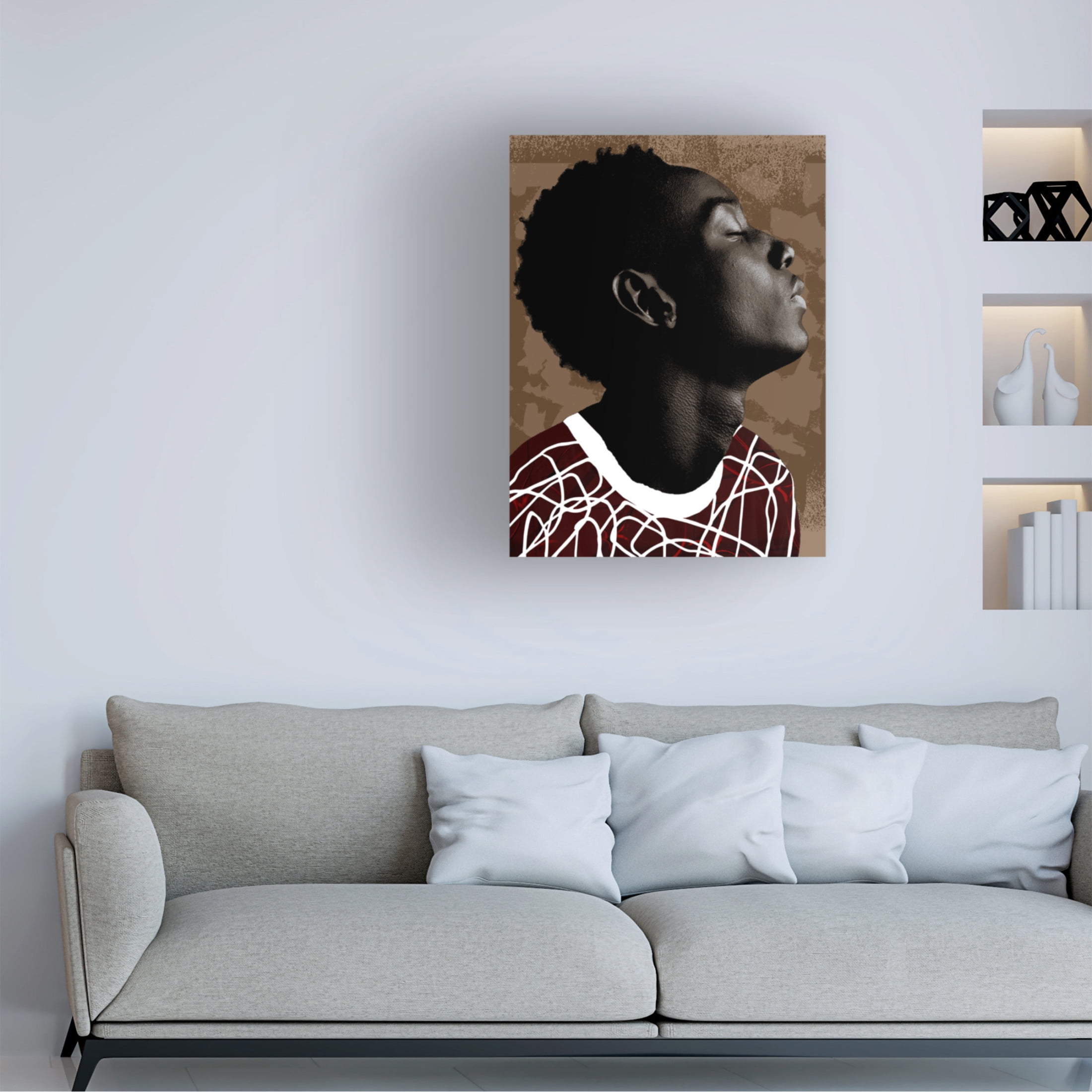 Canvas Wall Art - NUMA Art 'Curo 2' Wall Art for Living Room, Bedroom, or Office Décor by Trademark Fine Art - 35 x 47 Inches