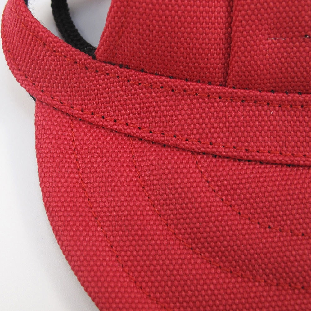 WEUVEB Dog Baseball Hat Red Soft Oxford Cloth Adorable Design for Pets