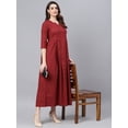 thumbnail image 5 of Idalia Maroon Printed Dress, 5 of 5