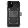thumbnail image 2 of Apple iPhone 11 PRO MAX Case Combo Hybrid Holster Heavy Duty Shockproof Full Body Protective Case with Kickstand and Swivel Belt Clip Impact Armor Rugged TPU BLACK Cover for Apple iPhone 11 Pro Max, 2 of 5