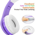 thumbnail image 3 of Cascos inalámbricos para niños con volumen limitado, plegables, livianos y con micrófono. (sin marca), 3 of 3