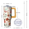 thumbnail image 2 of 30oz Christmas Tree Tumbler with Handle Straw Leak Proof Stainless Steel Cup Holiday Gift for Travel Home, 2 of 5