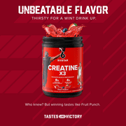 Six Star Pro Nutrition Creatine X3 BCAA Amino Acid Blend Powder, Fruit Punch, 2.17 lbs, 30 Servings