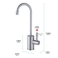 thumbnail image 3 of Ready Hot 41-RH-150-F570-BN Compact Water Dispenser, Manual Temperature Control, Reverse Osmosis Compatible, Includes, Brushed Nickel, 3 of 7