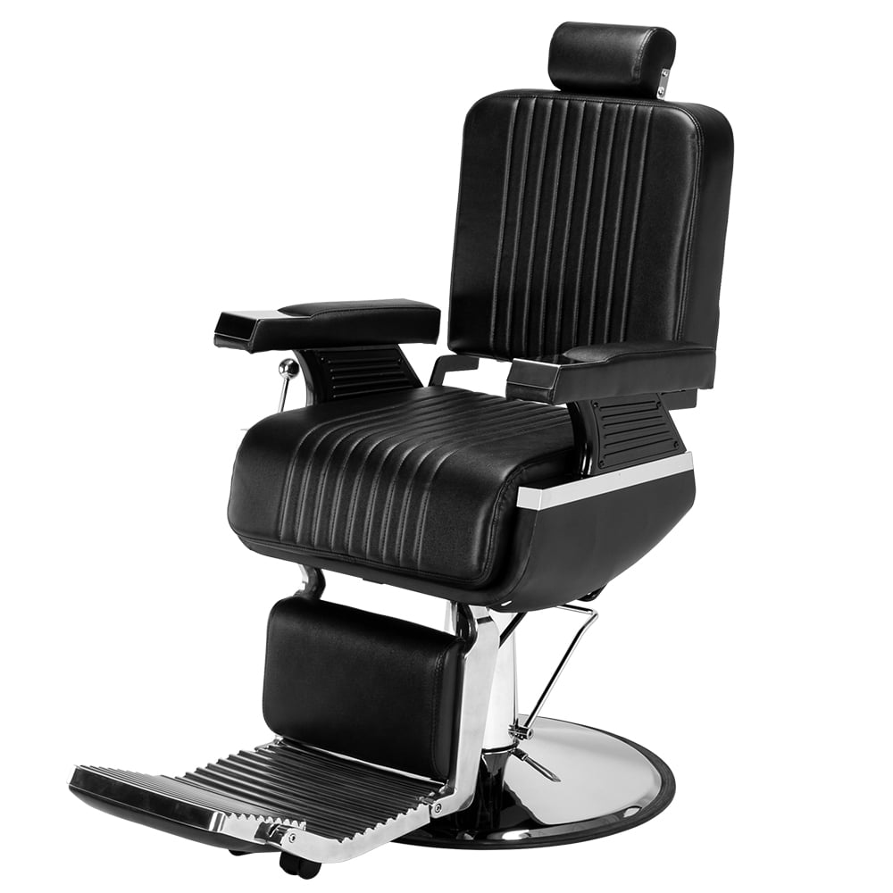 Men's Hairdressing Chair HighEnd Reclining Chair Black