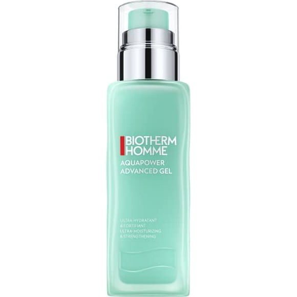 Biotherm Homme Face Moisturizer for Men, Aquapower Advance Gel with Ceramides for Normal and Combination Skin, Non-Sticky Fast Absorbing Texture, 75 ml