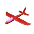 thumbnail image 3 of Hand Throwing Glider Airplane Model Foam Flying Simulator Toy with Light for Outdoor Fun Party Favors Festival Activities, Orange 19 Inch, 3 of 4