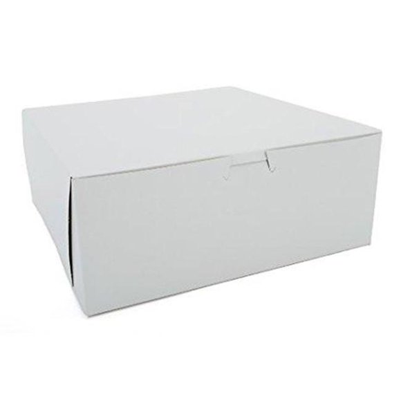 Southern Champion 987 12 x 12 x 5 in. Paperboard White Tuck-Top Bakery Boxes